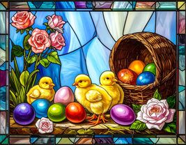 Easter Stained Glass 100 JPG Clip-art Digital Download Bundle VOL 9 - $2.99