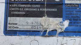 88 Jeep Cherokee XJ Commanche MJ 2.5L i4 Engine Control Module ECU ECM BENDIX image 3