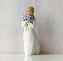 FORGET-ME-NOT Figure Sculpture Hand Painting Willow Tree By Susan Lordi - £58.53 GBP