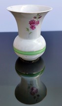 Vintage Cmielow Poland Porcelain Traditional Style Baluster Floral &amp; Gold Vase ! - £22.05 GBP