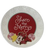 Hallmark Disney Minnie Mouse Share the Merry Snowflake 9&quot; Round Cookie P... - £19.18 GBP