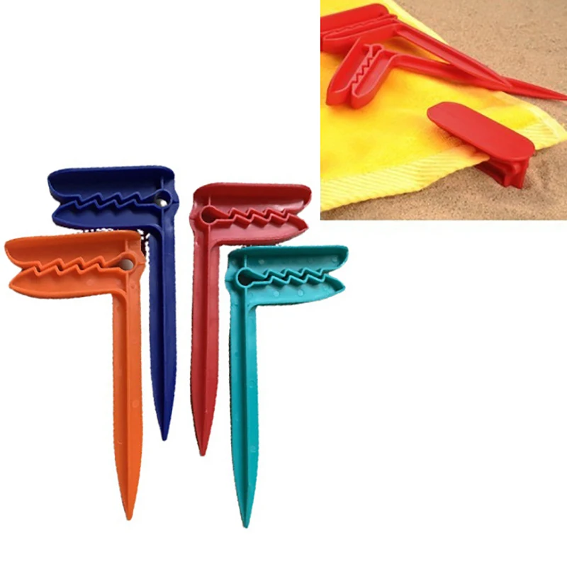 1Pc Beach Towel Clip Camping Mat Clamp Clothespins Sheet Holder Camping Beach Ma - £19.28 GBP