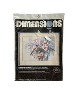 Vintage Dimensions Embroidery Crewel Kit 16&quot; x 12&quot; Springtime Flowers 13... - £7.61 GBP