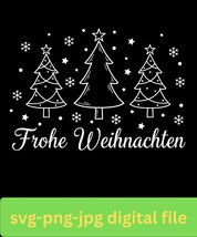Funny Frohe Weihnachten Trees SVG PNG Classic Holiday Design Digital Dow... - $27.51 MXN