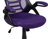 Flash Furniture 26.5D X 26.5W X 40.25H High Back Purple Mesh Ergonomic, ... - £104.14 GBP