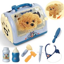 Veterinarian Kit For Kids, Doctor Play Set With Electric Dog And Cage, Interacti - £39.90 GBP
