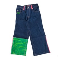 Jaffa OINK BABY Jeans Girls 3T Blue Denim Zipper Elastic Waist Tropical ... - £11.30 GBP