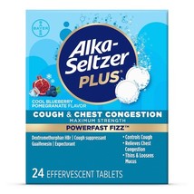 2 PACK Alka-seltzer Plus PowerFast Fizz,*09/2025* Cool Blueberry Pomegra... - $260.77 MXN