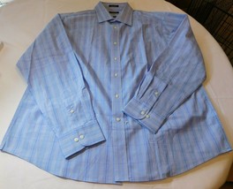 G.H. Bass &amp; Co Men&#39;s Long Sleeve Button Up Shirt 18-18 1/2 2XL Slim Fit Blue NWT - £23.31 GBP