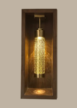 Handmade Moroccan Brass Antique Cylinder for niches Wall Decor - $193.05