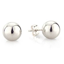 2mm 3mm 4mm 5mm 6mm 7mm 8mm 9mm 10mm Bead Ball Round Sterling Silver Earrings - £6.84 GBP+