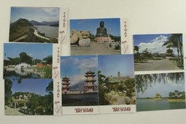 Vintage Lot 8 Postcards International Travel TAIWAN Garden Taipei Park Temple - £19.60 GBP