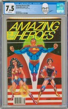 George Perez Collection Copy CGC 7.5 Amazing Heroes #156 Wonder Woman Superman - £75.15 GBP