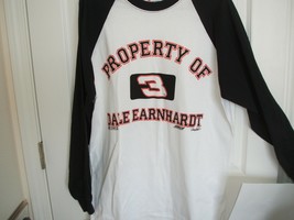 Dale Earnhardt #3 White/Black  3/4 Long Sleeve Large (L) Tee Shirt - £15.80 GBP