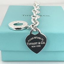 Tiffany &amp; Co Return To Tiffany Heart Tag Toggle Necklace in Sterling Silver - £536.56 GBP