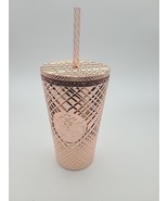 Starbucks Gold Jeweled Metallic Plastic Tumbler  16 oz  New - $10.45