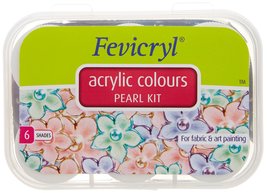 Fevicryl Acrylic Colors, Pearl Kit, 6 Shades - £12.37 GBP