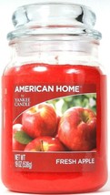 1 American Home By Yankee Candle 19 Oz Fresh Apple 1 Wick Glass Jar Candle - £23.56 GBP