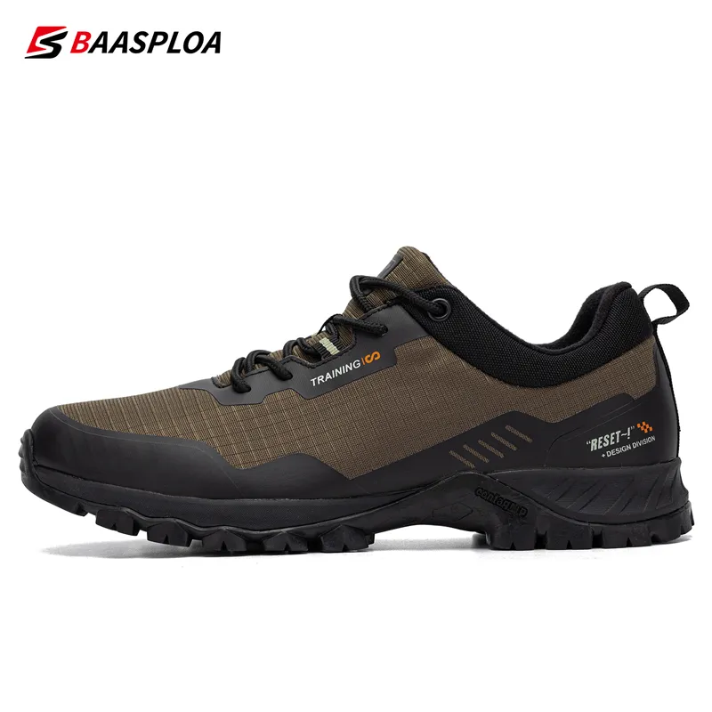New Men&#39;s Anti-Skid Wear-Resistant Hiking Shoes Fashion Waterproof Outdo... - £40.35 GBP