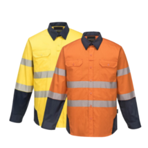 Portwest Mens PW3 Shirt Hi-Vis Tex Pro Reflective Lightweight Work Cotton PW372 - £45.00 GBP