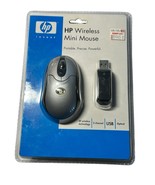 HP Wireless Mini Mouse NIP Mini USB RF Receiver Vintage 2005 Still Seale... - $391.47 MXN
