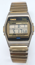 Vintage Timex Alarm Chrono T62 Quartz Lithium Mens watch, Runs good - $19.75