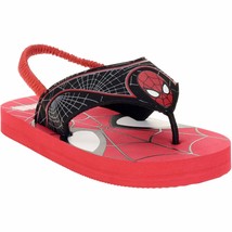 Spiderman Flip Flop Sandals Boys Shoes Size SMALL 5-6 - £7.72 GBP