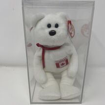 Ty Beanie B Maple The Bear Canadian Flag Canada Mini 1993 RARE ERROR TAG... - $28.49