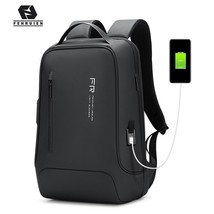 Fenruien New Backpack Men Zipper 15.6 Inch Laptop Backpack USB Charging Water Re - £79.03 GBP