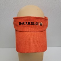 Bacardi O Rum Sun Visor Hat Orange Corduroy Strapback Adjustable Embroid... - $26.64