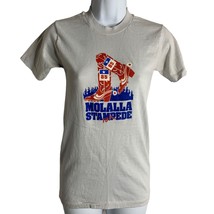 Vintage 1985 Single Stitch Crewneck T Shirt S Grey Molalla Stampede Shor... - $46.54