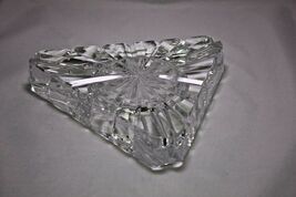 Heavy Clear Glass Cigar Ashtray Measures 7.5" image 10