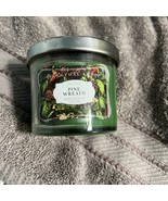 Everyday Luxe Pine Wreath 1-Wick Candle 3.5oz Scented Aromatherapy Used - €4,23 EUR