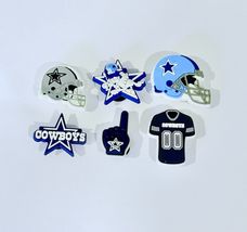 BRAND NEW DALLAS COWBOYS NFL RUBBERIZED CROC SHOE CHARMS PINS DECORATION... - $12.73