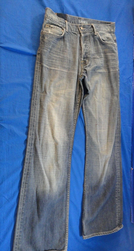 DARK BLUE SACRED BLUE JEANS WOMENS 31X32 MADE IN THE USA - $22.17