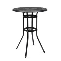 32*32*41&quot; Outdoor Patio Cast Aluminum Round Bar Table - £189.91 GBP