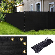 4&#39; X 50&#39; Black Fence Privacy Screen Windscreen,With Bindings &amp; Grommets, He - £79.08 GBP