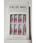 Pink Bunny Press-On Nails – 24pcs | Long Coffin Shape - $256.09 MXN