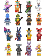 16Pcs Five Nights at Freddy&#39;s Minifigure Roxanne Freddy Vanny Ballora Mi... - $613.07 MXN