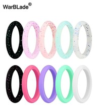 10pcs/set 4-10 Size Food Grade FDA Silicone Ring 2.7mm 3mm 5.7mm Hypoallergenic  - £8.47 GBP