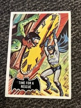 1966 Topps Batman Black Bat Card #41 Time For A Rescue w/ Riddler - $21.68
