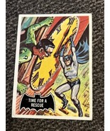 1966 Topps Batman Black Bat Card #41 Time For A Rescue w/ Riddler - £16.95 GBP