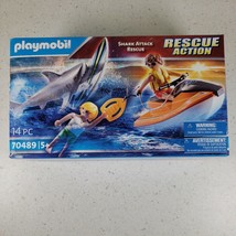 Playmobil 70489 Rescue Action Shark Attack Rescue NEW Sealed 14 piece Set - $17.50