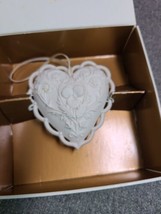 1997 Margaret Furlong &quot;From the Heart&quot; Ornament  Porcelain Bisque Heart  - £12.43 GBP