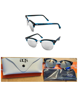 AQS MILO 49MM Clubmaster Blue Sunglasses NEW - $69.00