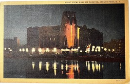 Mayfair Theatre, Asbury Park, New Jersey, vintage postcard 1947 - £11.15 GBP