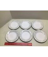 Set of 6 Vintage Noritake Savannah 2031 8 1/4 snack plates Japan Porcelain - £31.45 GBP