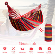 Portable Outdoor Camping Hammock Canvas Swing Hanging Bed Beach With Car... - $35.99