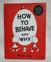 How to Behave and Why&quot; by Munro Leaf (Good Condition) - £5.38 GBP