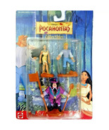 Disney Pocahontas 1995 Action 3 Figurines John Smith Ratcliff Collectibl... - $18.39